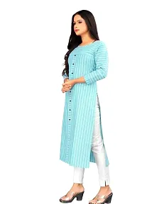 Women Cotton Striped Kurti For Women-thumb1