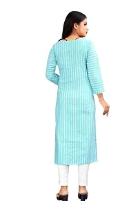 Women Cotton Striped Kurti For Women-thumb2