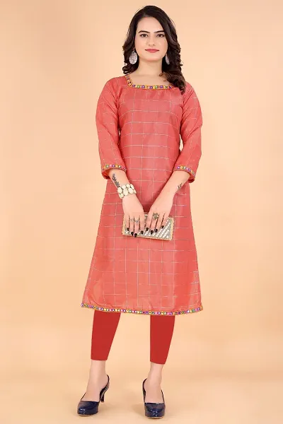 Stylish Cotton Silk A-Line Kurta Bottom Set