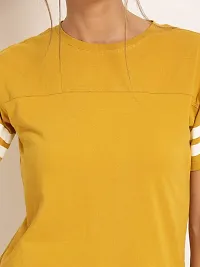 Mahodhar Fashion Women's T-Shirt (X-Large, Mustard)-thumb3