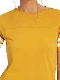 Mahodhar Fashion Women's T-Shirt (X-Large, Mustard)-thumb4