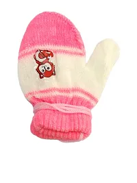 TIXY Wool Mittens/Mutthi/Gloves with grip in multicolor for baby boys  girls infants  Toddlers (Pack of 6  12) (0-6, 12)-thumb3