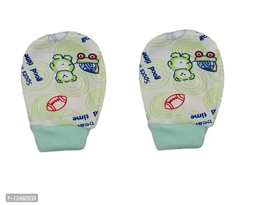 Tixy Cotton Mittens/Mutthi/Gloves with grip in multicolor for baby boys  girls infants  Toddlers ( Pack of 4,8,12 )-thumb3