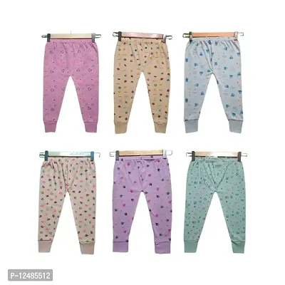 TIXY Track Pant for Baby Boys & Baby Girls Multicolor Pajyamas ( Pack of 6 ) (2-3Years, 6)-thumb0