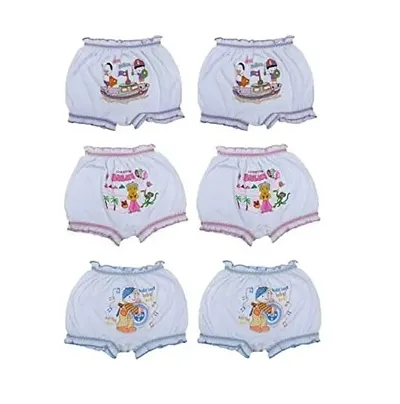 UNISEX BABY  KIDS COTTON BLOOMER SHORTS INNERWEAR PACK OF 6 IN MULTI PRINTS