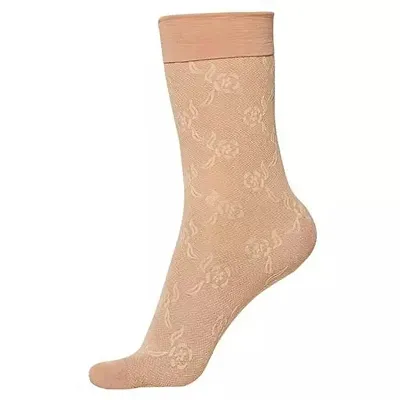 HAPIDA Towel Multi Floral Print Nylon Socks for Women/Girl's Ankle Length  (Pack of 6 Pairs) (