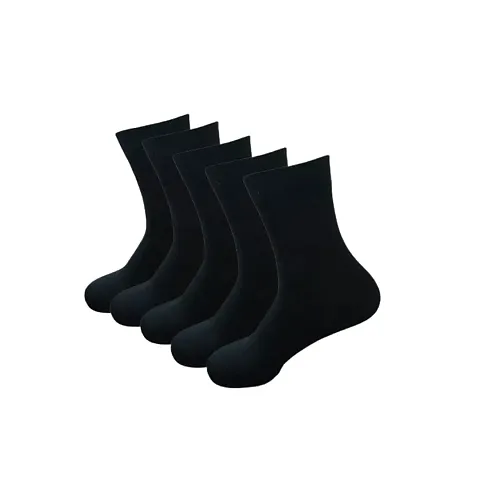 Women  Girls Ultra-Thin Transparent Nylon Ankle Length Summer Black Socks (Pack of 5)