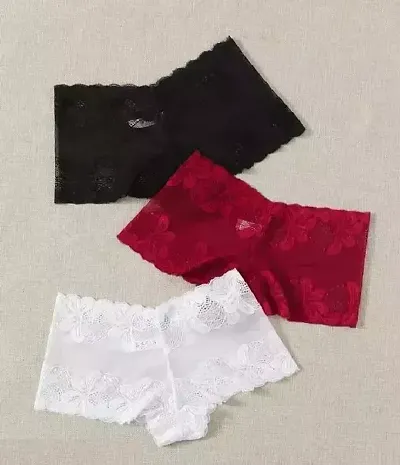 Comfortable Net Panty Set For Women Pack Of 3