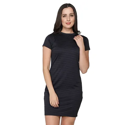 Stylish Polycotton Solid Dress For Women