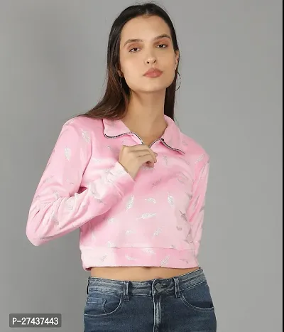 Stylish Pink Cotton Printed Top For Women