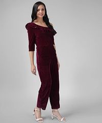 Trendy Velvet Jumpsuit for Women-thumb4