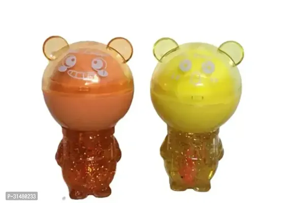 Kissable Lips With Teddy Bear Shaped Lip Gloss Lip Balm