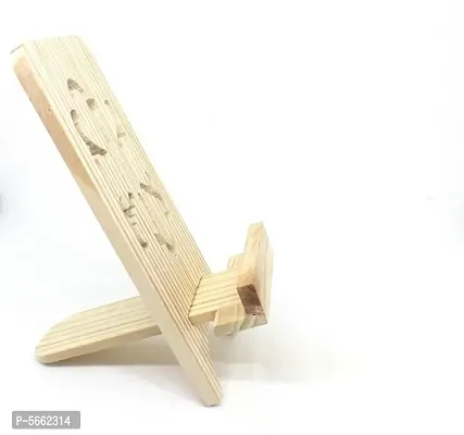 Handicraft handmade  Wooden Mobile Phone Holder for Desk and Table-thumb4