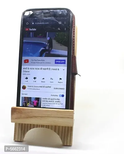Handicraft handmade  Wooden Mobile Phone Holder for Desk and Table-thumb5