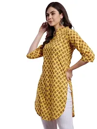 Khodiyar Enterprise Women's Cotton Casual Regular Straight Kurti - YK-APLCK_01-thumb2