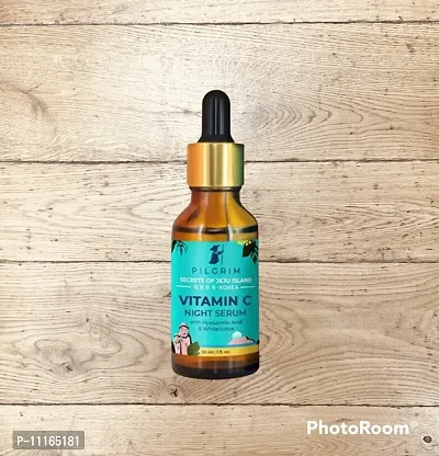 Pilgrim Vitamin C Night Serum (Oil-based) with Hyalur (30ml)