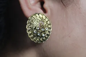 Trendy Oxidised Gold Earring for Women-thumb2