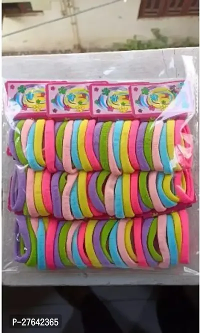Fancy Multicoloured Rubber Rubber Band For Women And Girl 72pcs