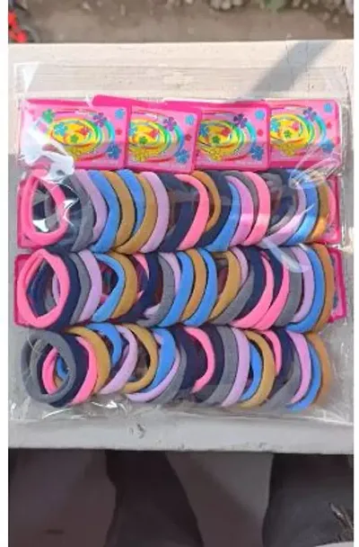 Fancy Multi-coloured Rubber Rubber Band For Women And Girls