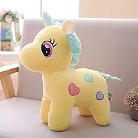 7 Stream-Teddy Cute Unicorn Toy Gift Birthday Soft [ Set Off 2 ] Stuffed Animal Girls/Boys Lovable Hug able | Yellow Pink 28 cm Child Friend Modal no 241-thumb2