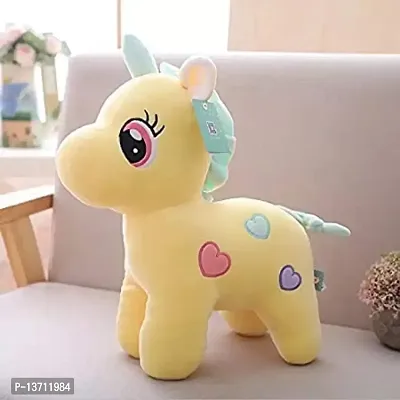 7 Stream-Teddy Cute Unicorn Toy Gift Birthday Soft [ Set Off 2 ] Stuffed Animal Girls/Boys Lovable Hug able | Yellow Pink 28 cm Child Friend Modal no 241-thumb3
