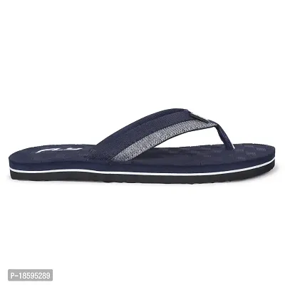 FLY Hexa Men's Blue Fabric Slip On Fabrication Slipper-thumb3