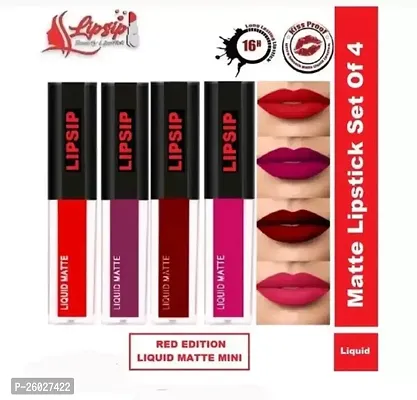 Beautiful Lipstick For Women, Pack Of 4