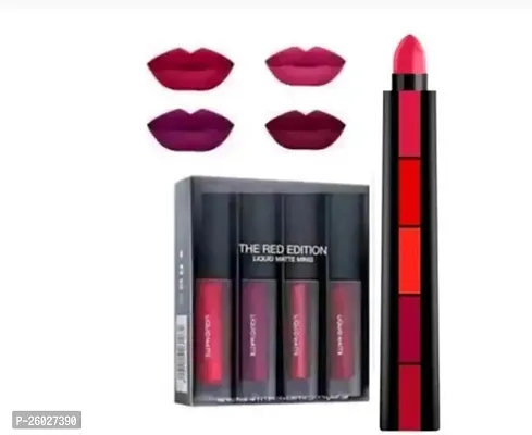 Beautiful Lipstick For Women, Pack Of 5