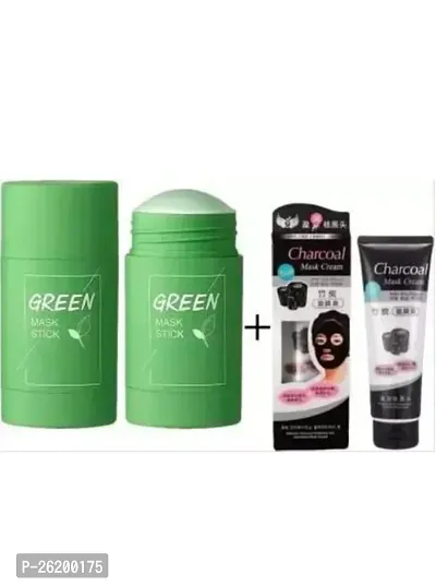 Green mask  charcoal face pack