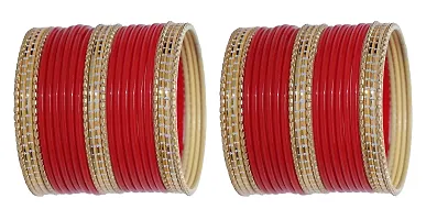 Kiaarvi Metal Red Bangle Set for Women  Girls (Pack of 48)-thumb2