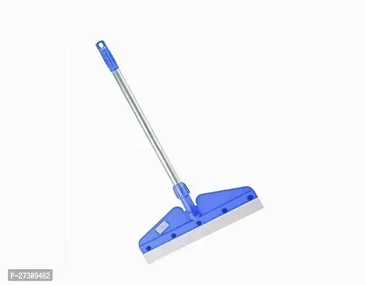 Stylish Blue Floor Wiper With Wide Foam Long Handle