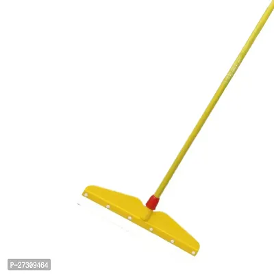 Stylish Yellow Floor Wiper With Wide Foam Long Handle