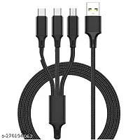 Power Sharing Cable 1 m Micro, Type C (3 in 1 multi charging cable)(Compatible with I PHONE, C TYPE PHONE, MICRO USB PHONE, White, One Cable)Be the first to Review this product-thumb1