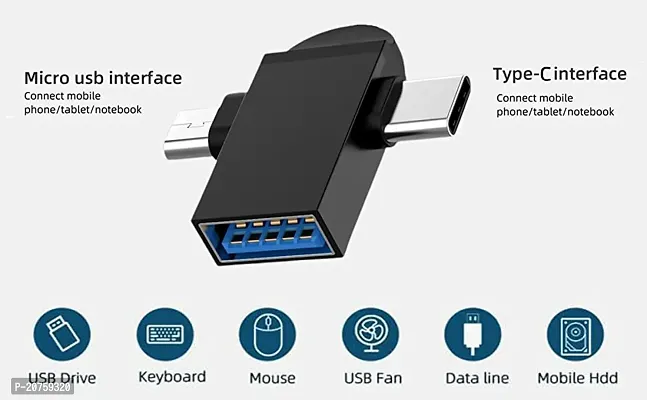 UNIVERSAL USB OTG UCB TO TYPE C USB TO MICRO V8-thumb0