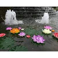 TFH Artificial Lotus Flower for Pool Decoration. (Yellow)-thumb2