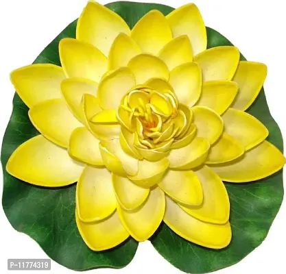 TFH Artificial Lotus Flower for Pool Decoration. (Yellow)-thumb0