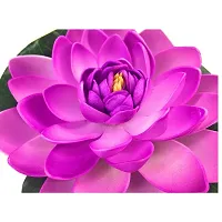 TFH Artificial Lotus Flower for Pool Decoration. (Purple)-thumb1