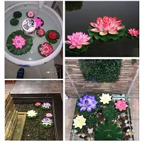 TFH Artificial Lotus Flower for Pool Decoration. (Yellow)-thumb1