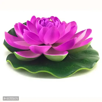 TFH Artificial Lotus Flower for Pool Decoration. (Purple)-thumb3