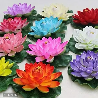 TFH Artificial Lotus Flower for Pool Decoration. (Multi Pack of-3)-thumb4