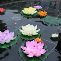 TFH Artificial Lotus Flower for Pool Decoration. (Yellow)-thumb4