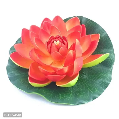 TFH Artificial Lotus Flower for Pool Decoration. (Orange)