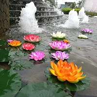 TFH Artificial Lotus Flower for Pool Decoration. (Multi Pack of-3)-thumb2