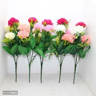 TFH Artificial Dahlia Flower Bunch Pack of-5