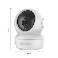 Made in India | WiFi Indoor Home Security/Baby Monitor Camera|2 Way Talk | 360&deg; Pan/Tilt | Night Vision | MicroSD Card Slot Upto 256GB |Works with Alexa  Google|C6N, White-thumb1
