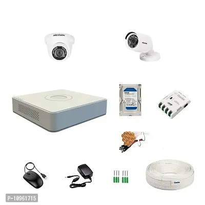 4 Channel DVR with 2MP 1 Dome  Bullet Cameras Full Combo Kit-thumb0