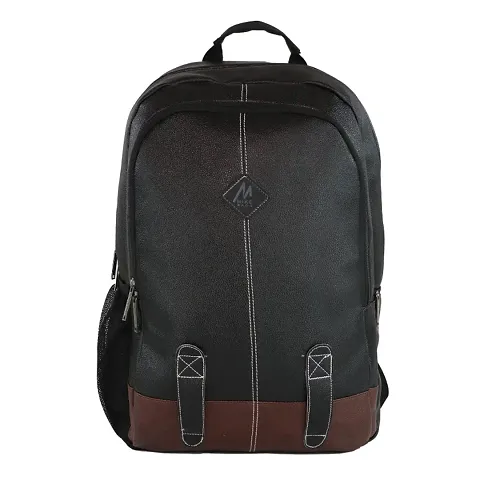 Mike Bags Octane Faux Leather Laptop Backpack -