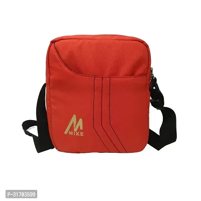 Stylish Solid Messenger Bag - Red-thumb0