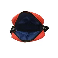 Stylish Solid Messenger Bag - Red-thumb2