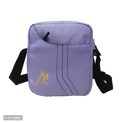 Stylish Solid Messenger Bag - Purple